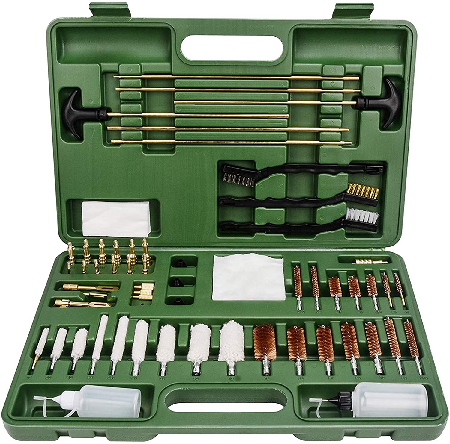 Universal Gun Cleaning Kit kanggo Kabeh Guns karo Case Travel Size Portable