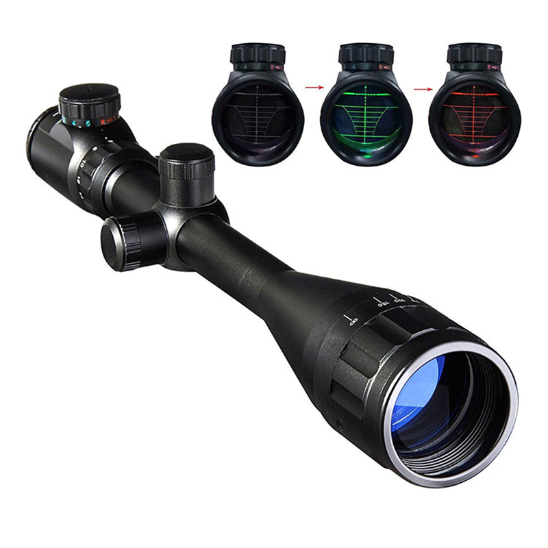 6-24x50 Adjustable Lingkup Senapan Reticle Merah Hijau Dot Berburu Lingkup Taktis Riflescopes Berburu Senapan Sight Lingkup