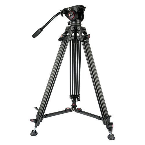 Aluminium tripod, pigura sing awet, sikil entheng, luwes, cocog kanggo mburu, njupuk, lan operasi bebas tangan ruangan