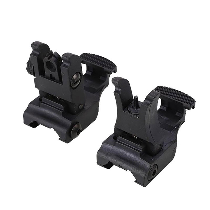 AR-15 Rapid Tactical Front and Rear AR15 Parts Flip-up Back-up Sight Set AR 15 Pemandangan Kanggo Berburu