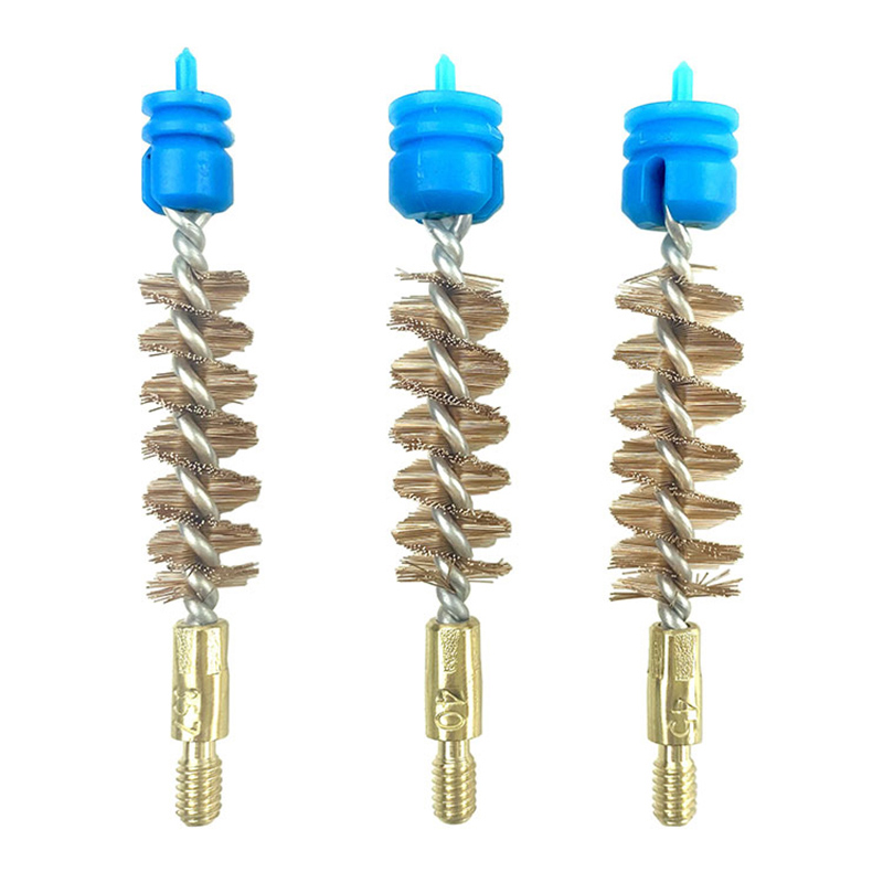 Bronze Wires Jag Brush kanggo Gun Bore Cleaning