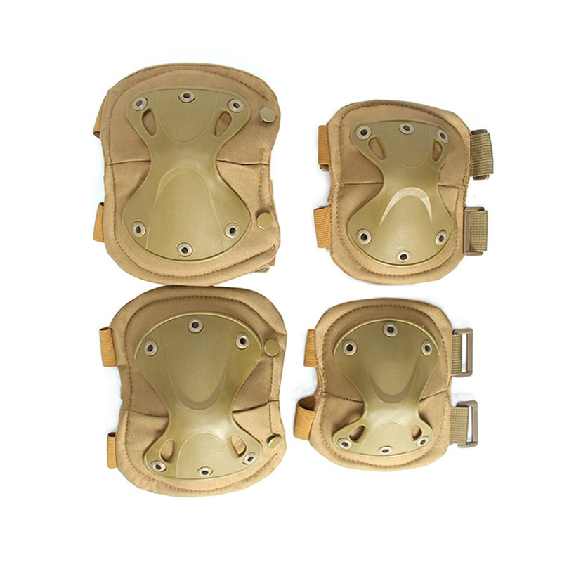 Pertempuran Taktis Tentara Militer Hard Knee lan Elbow Pads Protection Hunting Sports Safety Pads For Outdoor
