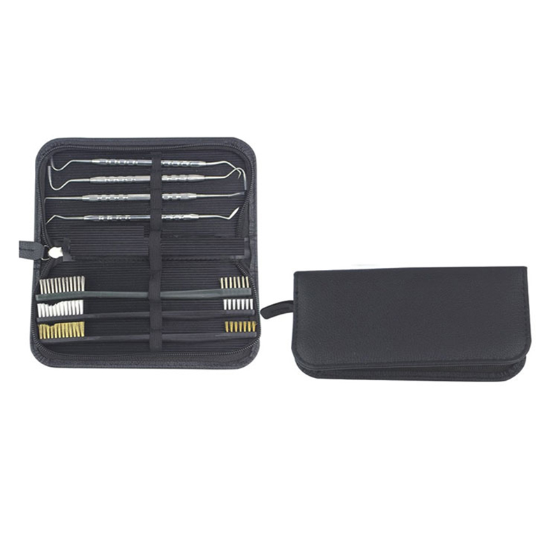 Gun Cleaning Kit 3 Sikat Utility lan 4 Pancing Stainless / Pick