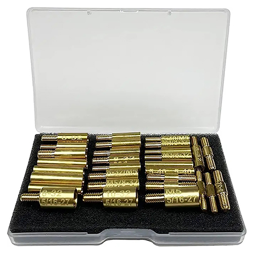 Gun rodok reresik dipasang adaptor 30 pack pack 5-40 8-32 10-32 5/27 m3 m5 konektor lanang lan wadon