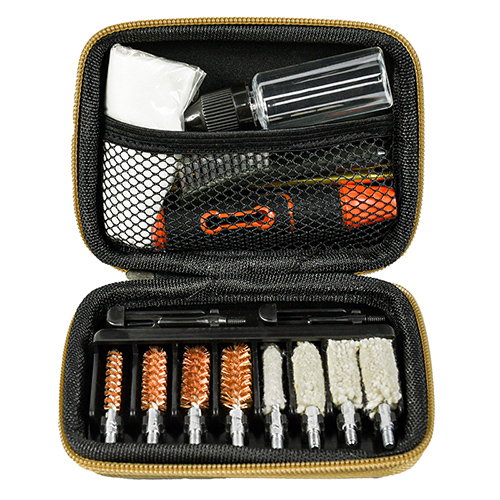 Kit cleaning handgun kalebu 4 ukuran (.22, 9mm, .40, .45cal.).