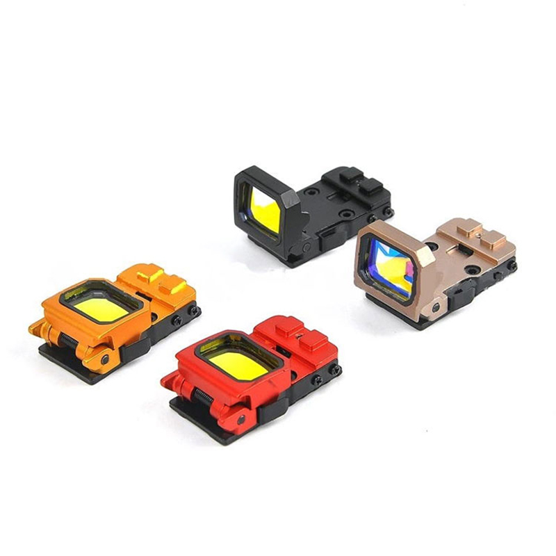 Mini Lipat Red Dot Holographic Reflex Sight Lingkup Pistol Rmr Flip Up Red Dot dengan 20mm Mount