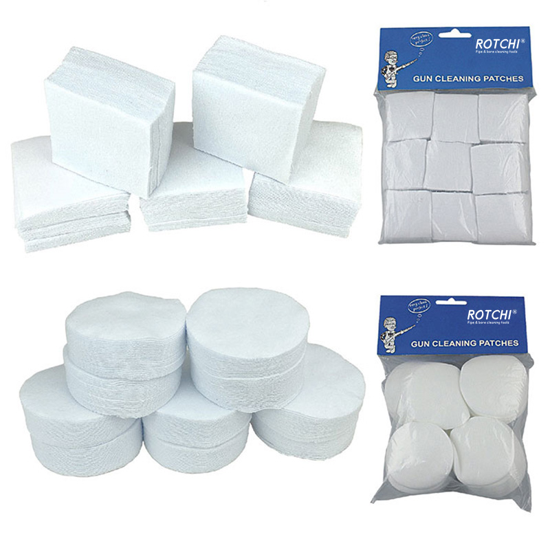 Non Woven Square lan Round Cloth Gun Cleaning Patches High Abosrbed