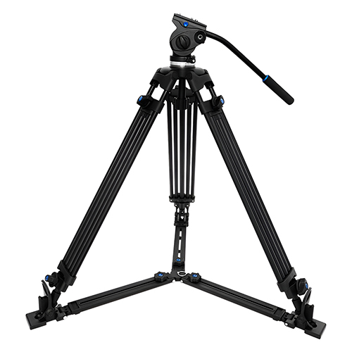 Professional Video Heavy Tuty Professional Tugas Tripod karo Kepala Cairan