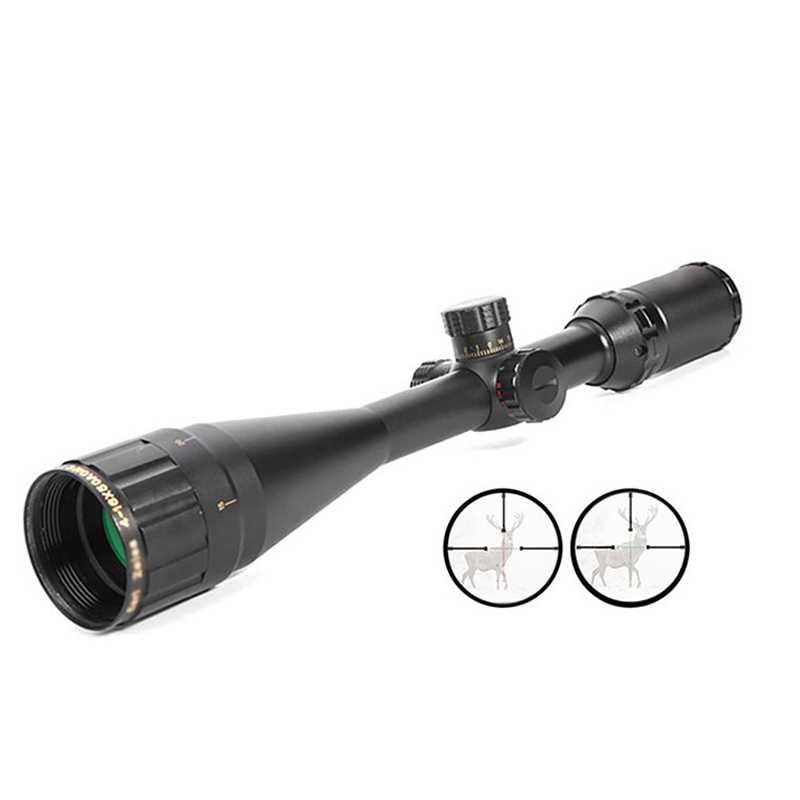 Taktis Merah Hijau Crosshair Recticle Air Riflescope 4-16x50 Gun Berburu Lingkup Senjata Tentara Senapan Angin Pandangan Optik