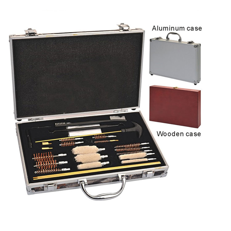 Universal Gun Cleaning Kit Aluminium Case 2 Sets Gun Cleaning Rods